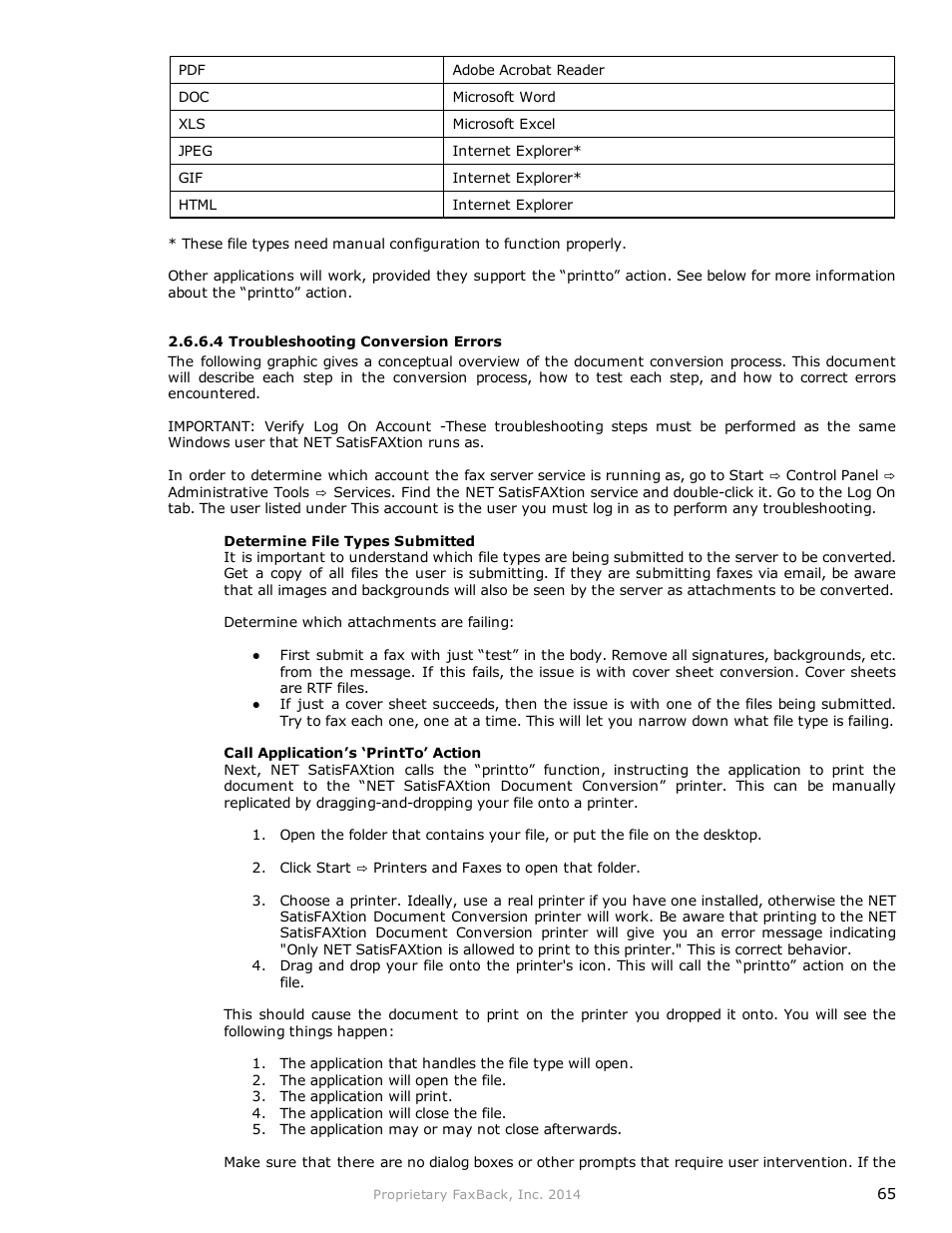 FaxBack NET SatisFAXtion 9.0 - Fax Server Manual User Manual | Page 65 / 203