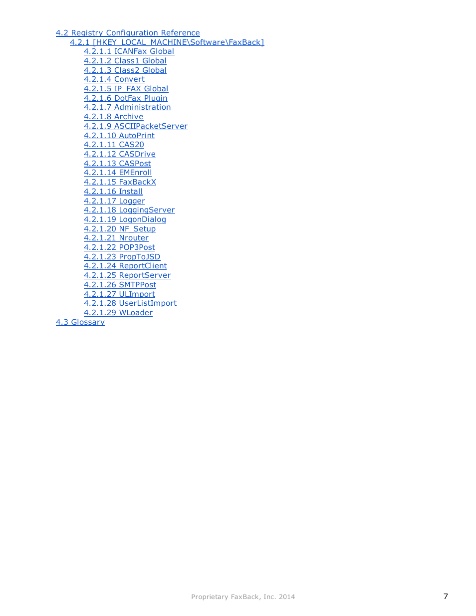 FaxBack NET SatisFAXtion 9.0 - Fax Server Manual User Manual | Page 7 / 203
