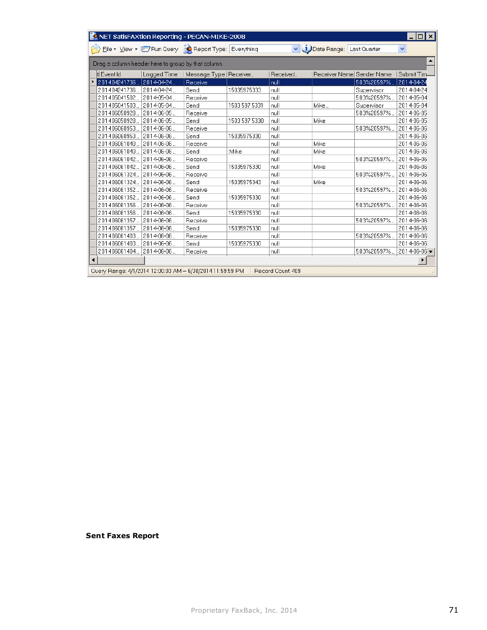 FaxBack NET SatisFAXtion 9.0 - Fax Server Manual User Manual | Page 71 / 203