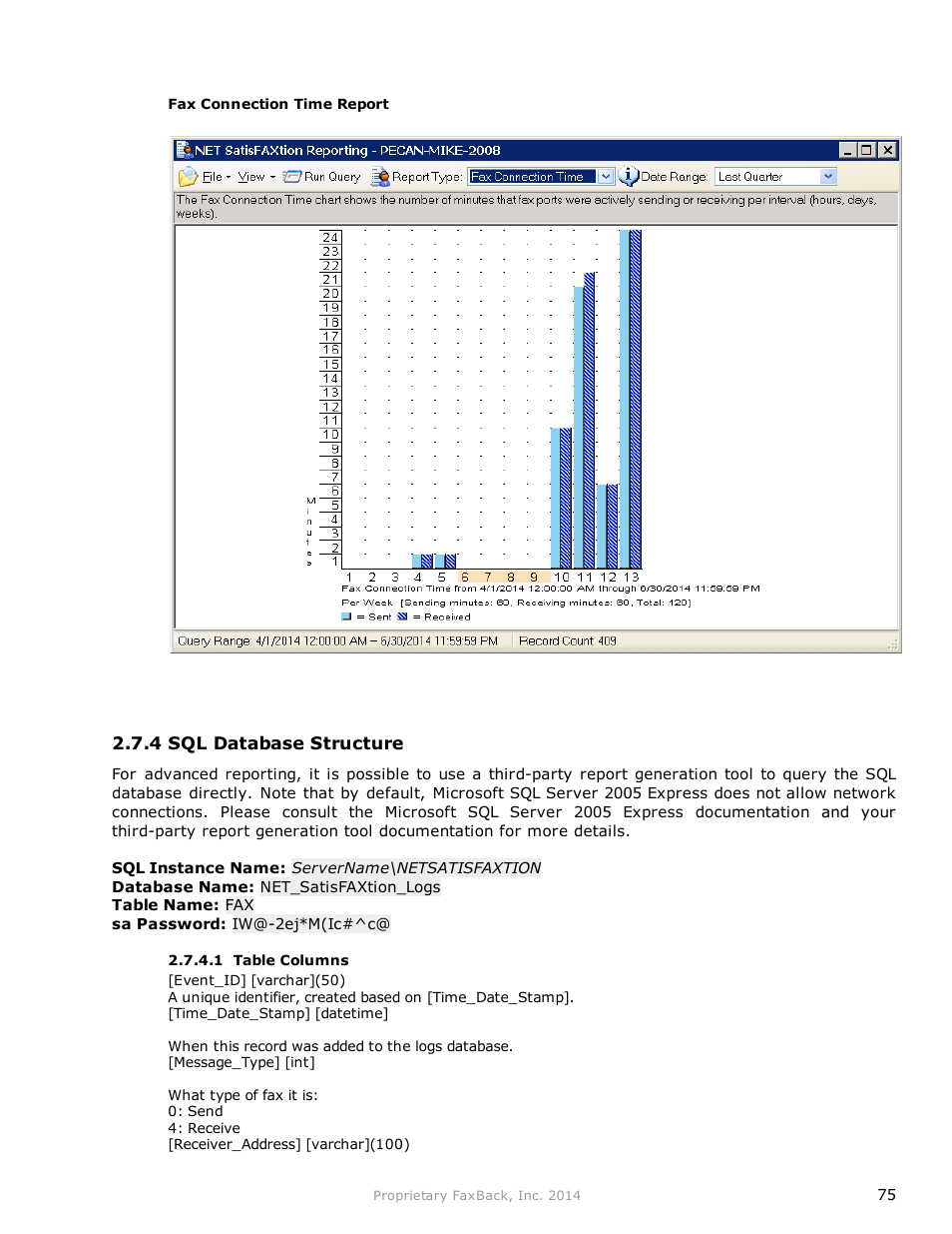 FaxBack NET SatisFAXtion 9.0 - Fax Server Manual User Manual | Page 75 / 203