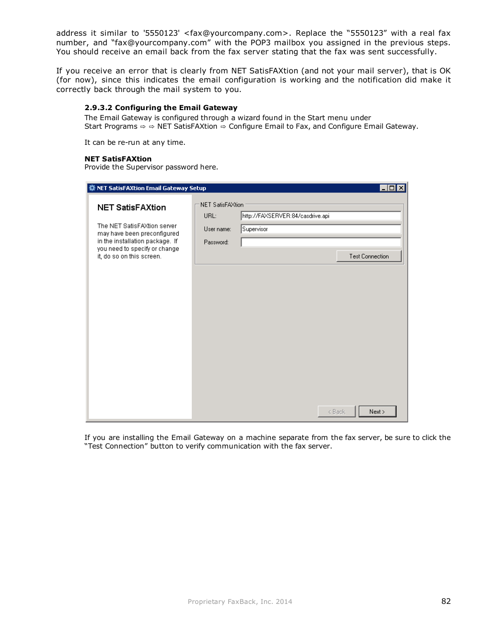 FaxBack NET SatisFAXtion 9.0 - Fax Server Manual User Manual | Page 82 / 203