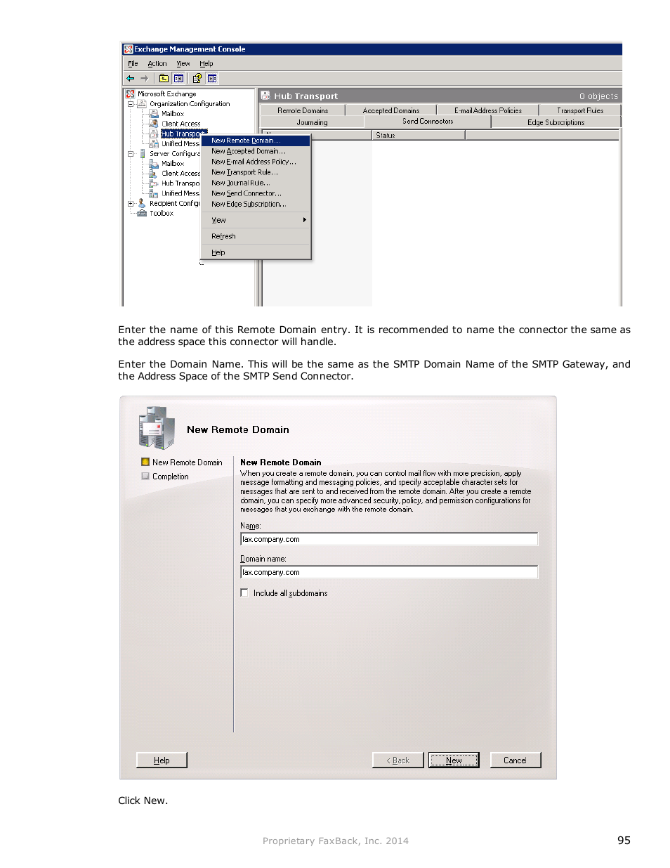 FaxBack NET SatisFAXtion 9.0 - Fax Server Manual User Manual | Page 95 / 203