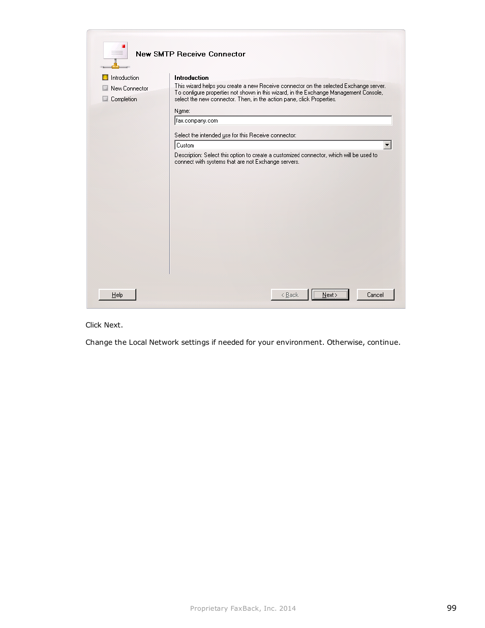 FaxBack NET SatisFAXtion 9.0 - Fax Server Manual User Manual | Page 99 / 203