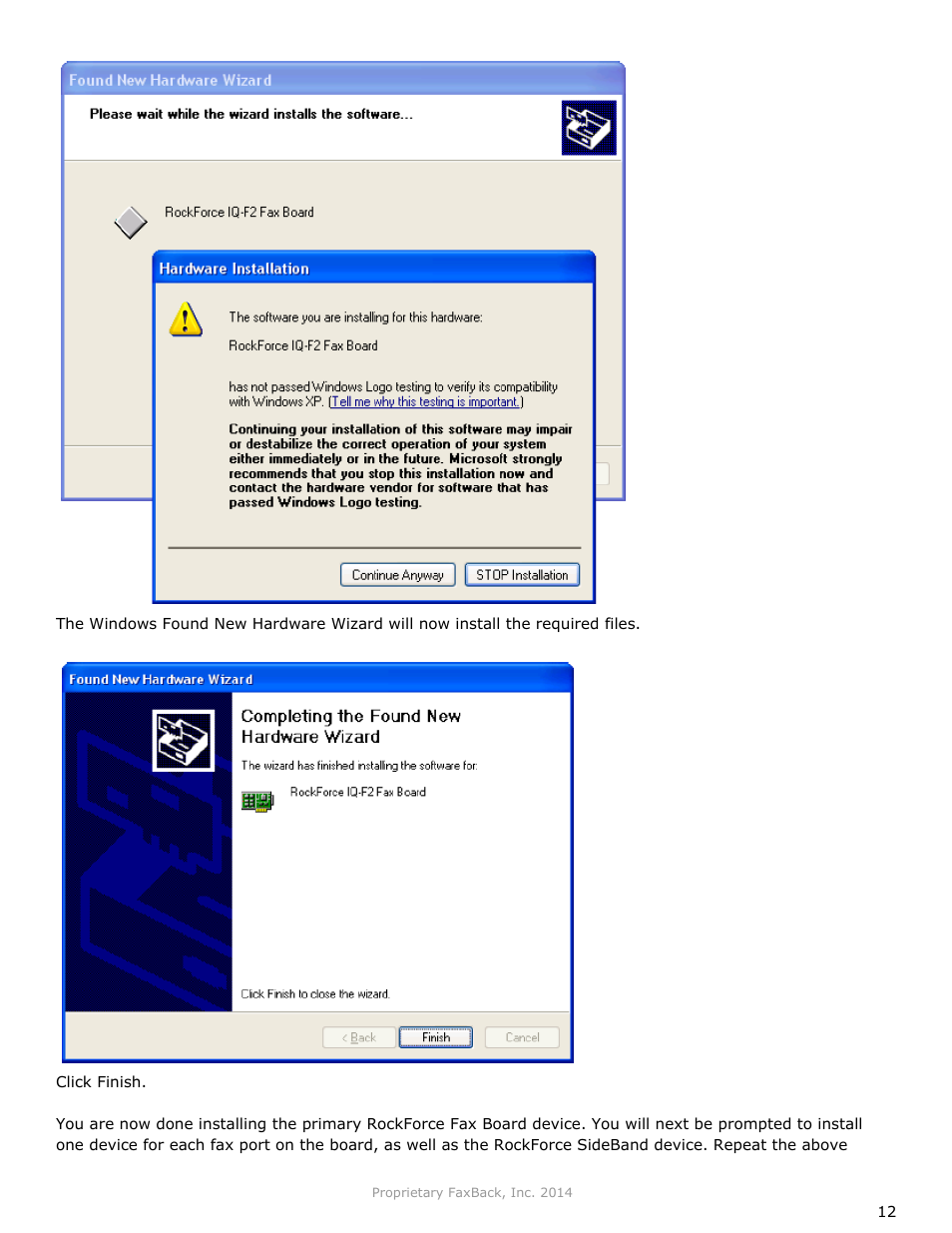 FaxBack NET SatisFAXtion 9.0 - Installation Guide (Small Business Edition) User Manual | Page 12 / 23