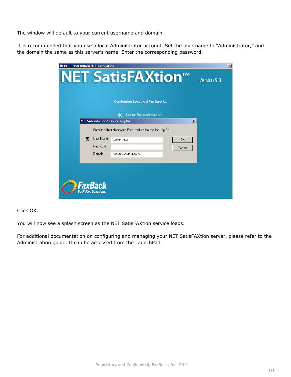 FaxBack NET SatisFAXtion 9.0 - Server Upgrade Guide User Manual | Page 10 / 10