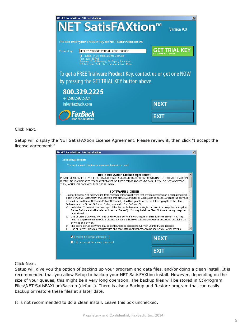 FaxBack NET SatisFAXtion 9.0 - Server Upgrade Guide User Manual | Page 5 / 10
