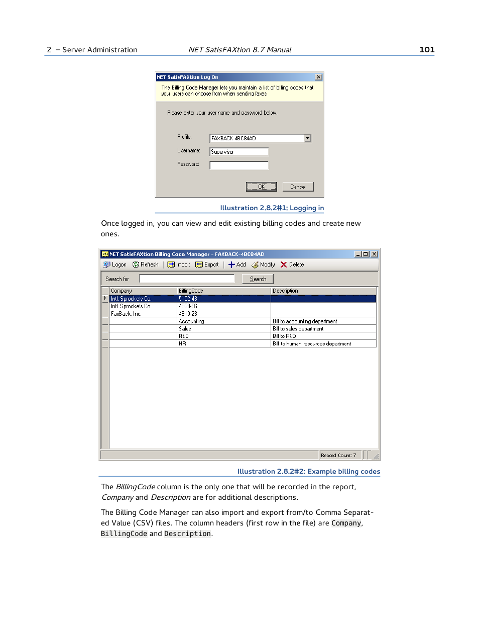 FaxBack NET SatisFAXtion 8.7 (Including R3) - Manual User Manual | Page 101 / 238
