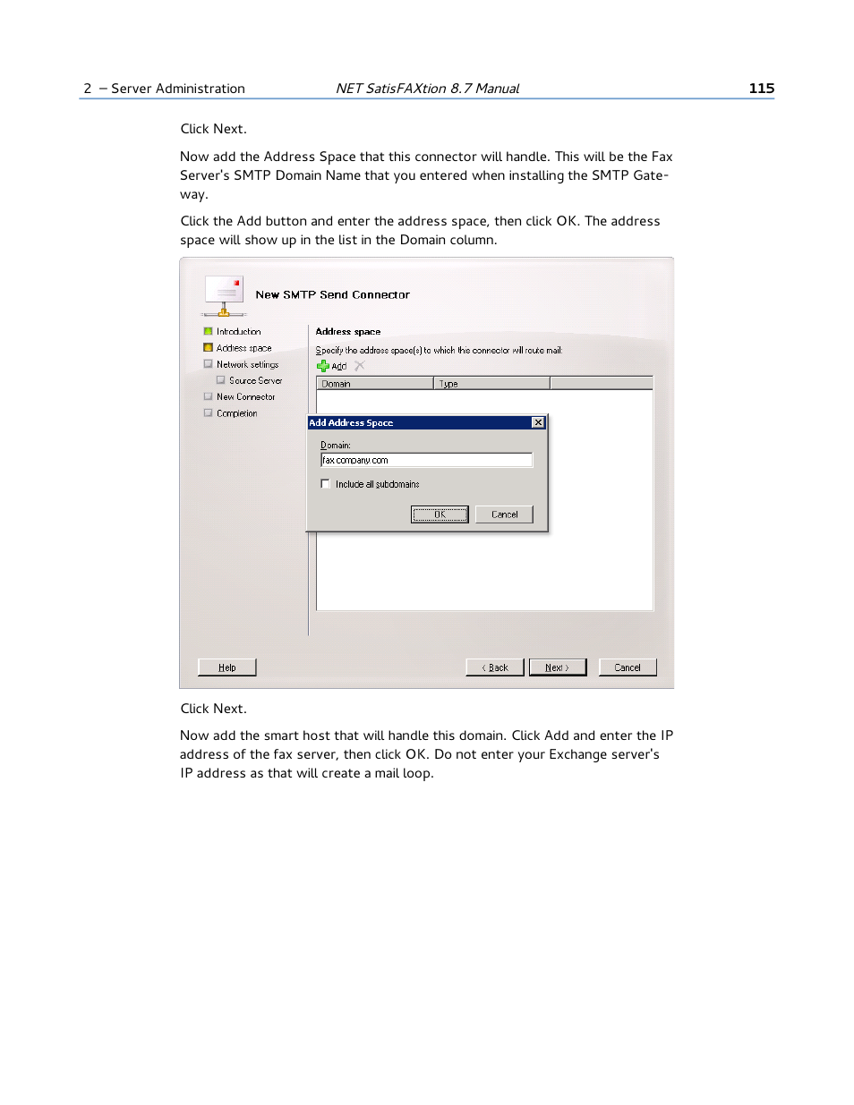 FaxBack NET SatisFAXtion 8.7 (Including R3) - Manual User Manual | Page 115 / 238