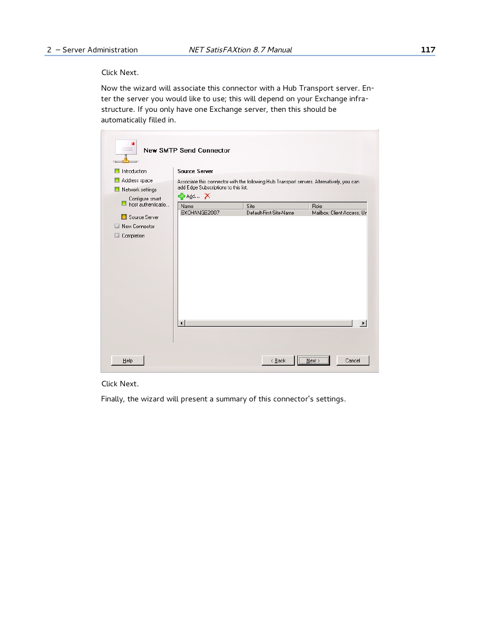 FaxBack NET SatisFAXtion 8.7 (Including R3) - Manual User Manual | Page 117 / 238