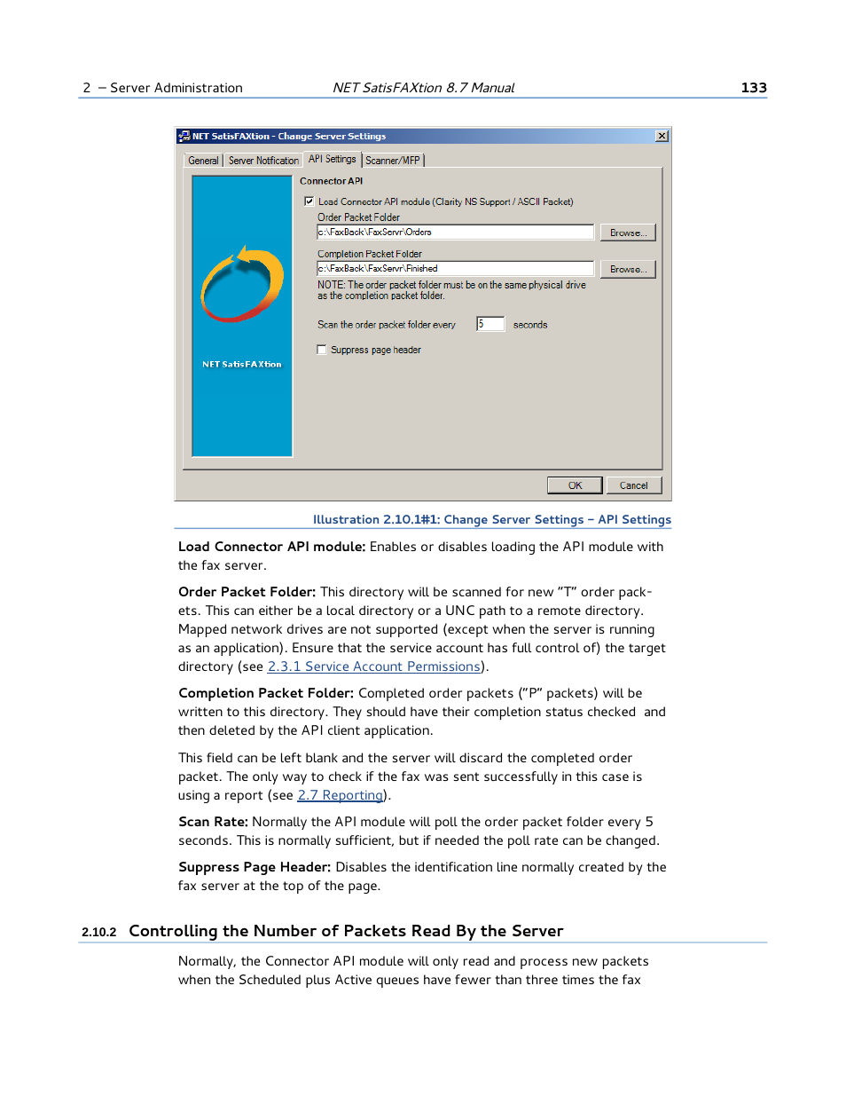 FaxBack NET SatisFAXtion 8.7 (Including R3) - Manual User Manual | Page 133 / 238