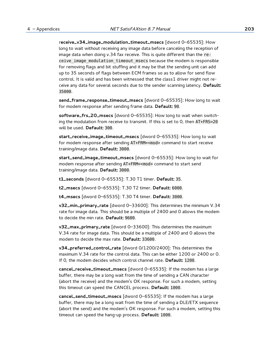 FaxBack NET SatisFAXtion 8.7 (Including R3) - Manual User Manual | Page 203 / 238