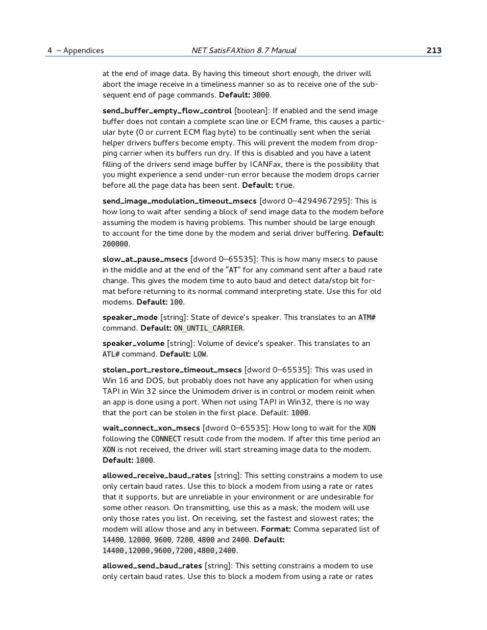 FaxBack NET SatisFAXtion 8.7 (Including R3) - Manual User Manual | Page 213 / 238