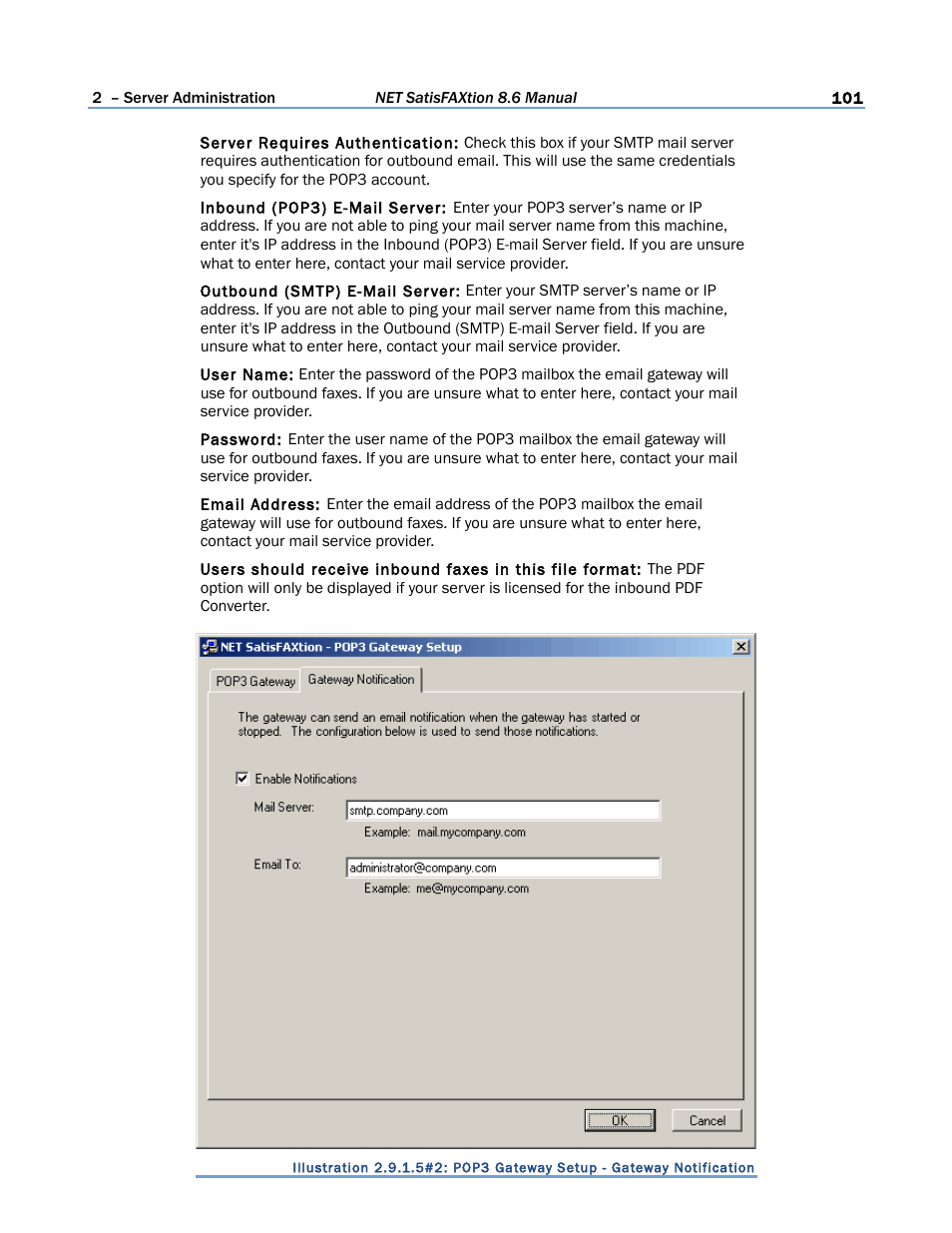 FaxBack NET SatisFAXtion 8.6 - Manual User Manual | Page 101 / 240