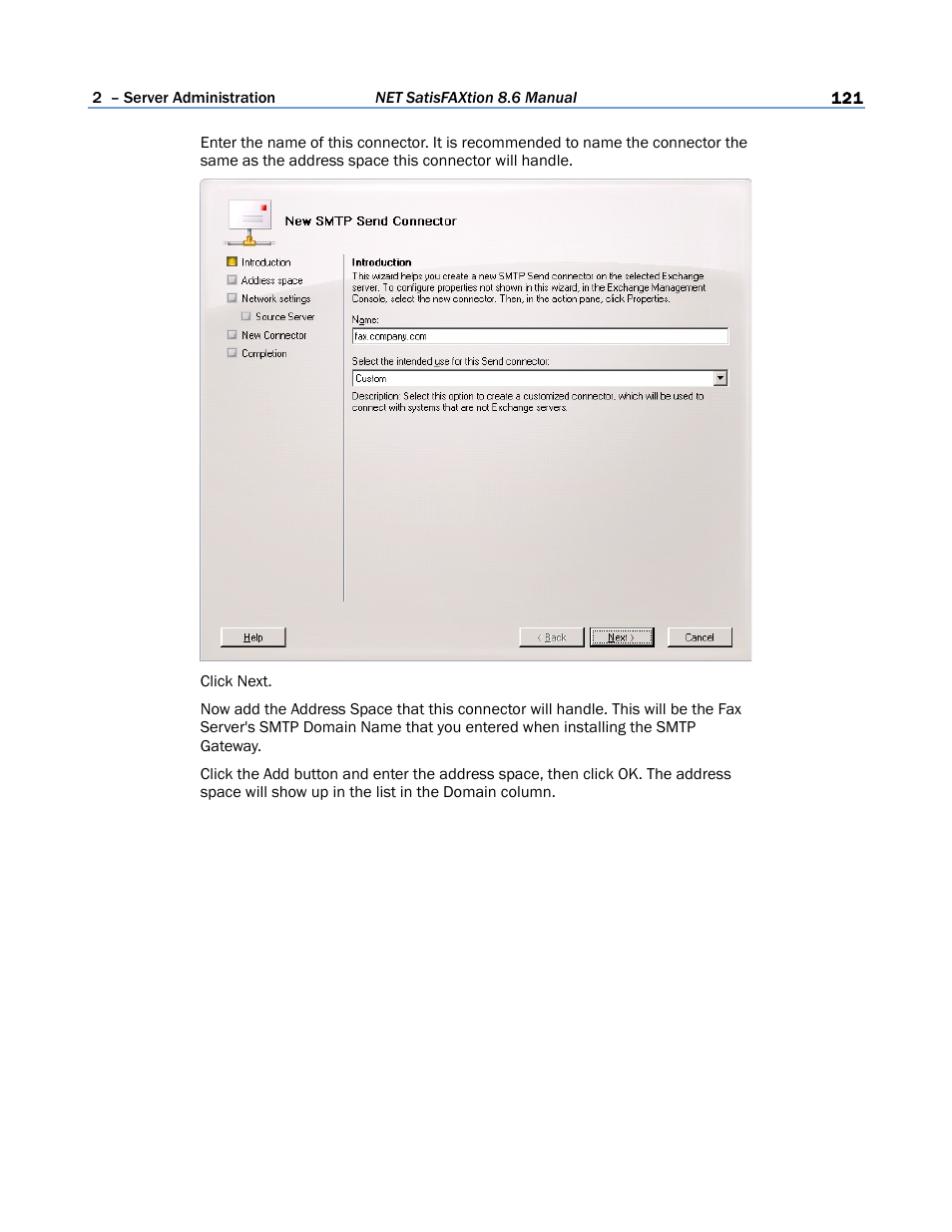FaxBack NET SatisFAXtion 8.6 - Manual User Manual | Page 121 / 240