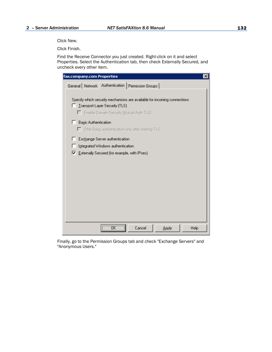 FaxBack NET SatisFAXtion 8.6 - Manual User Manual | Page 132 / 240