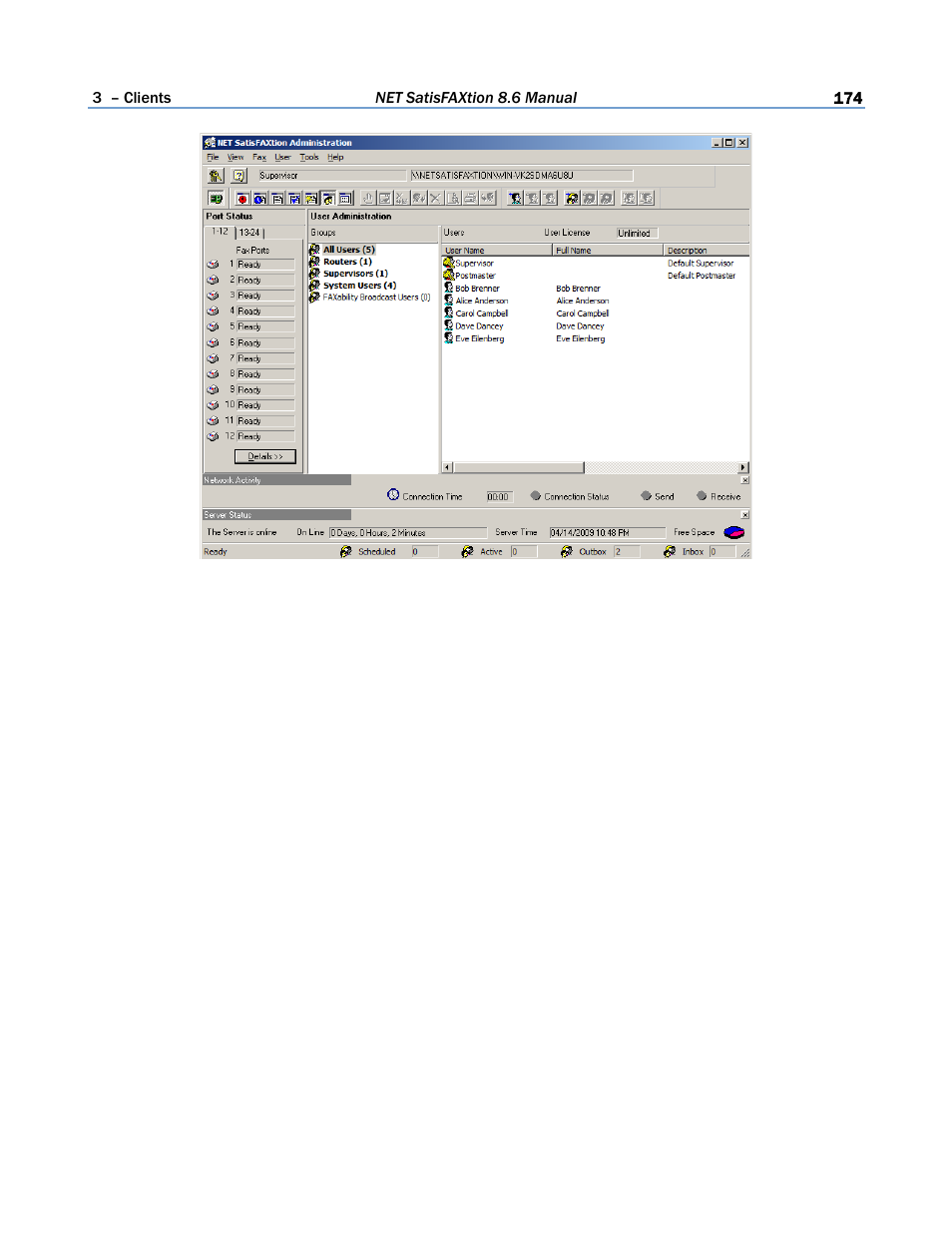 FaxBack NET SatisFAXtion 8.6 - Manual User Manual | Page 174 / 240