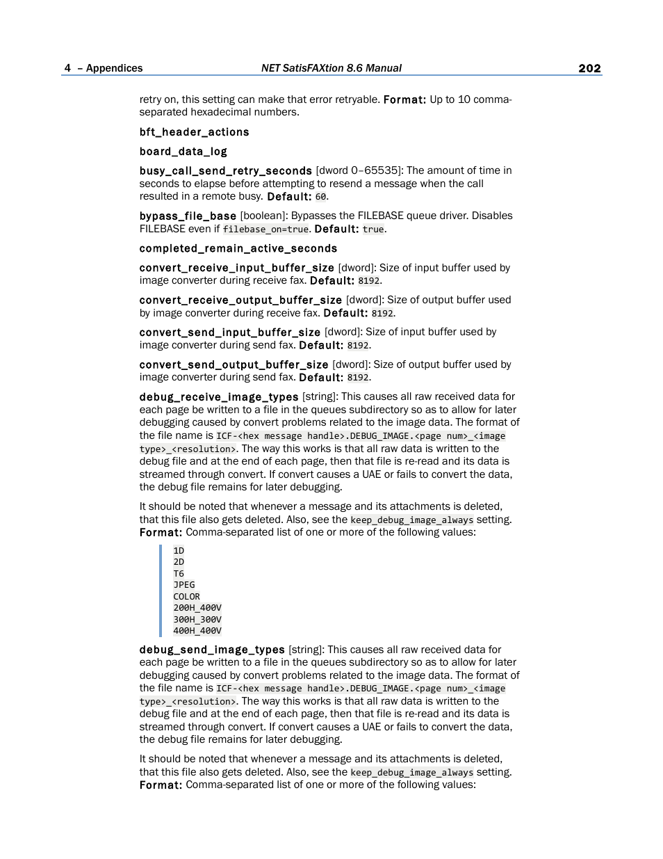 FaxBack NET SatisFAXtion 8.6 - Manual User Manual | Page 202 / 240