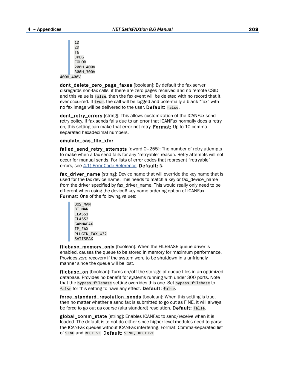 FaxBack NET SatisFAXtion 8.6 - Manual User Manual | Page 203 / 240