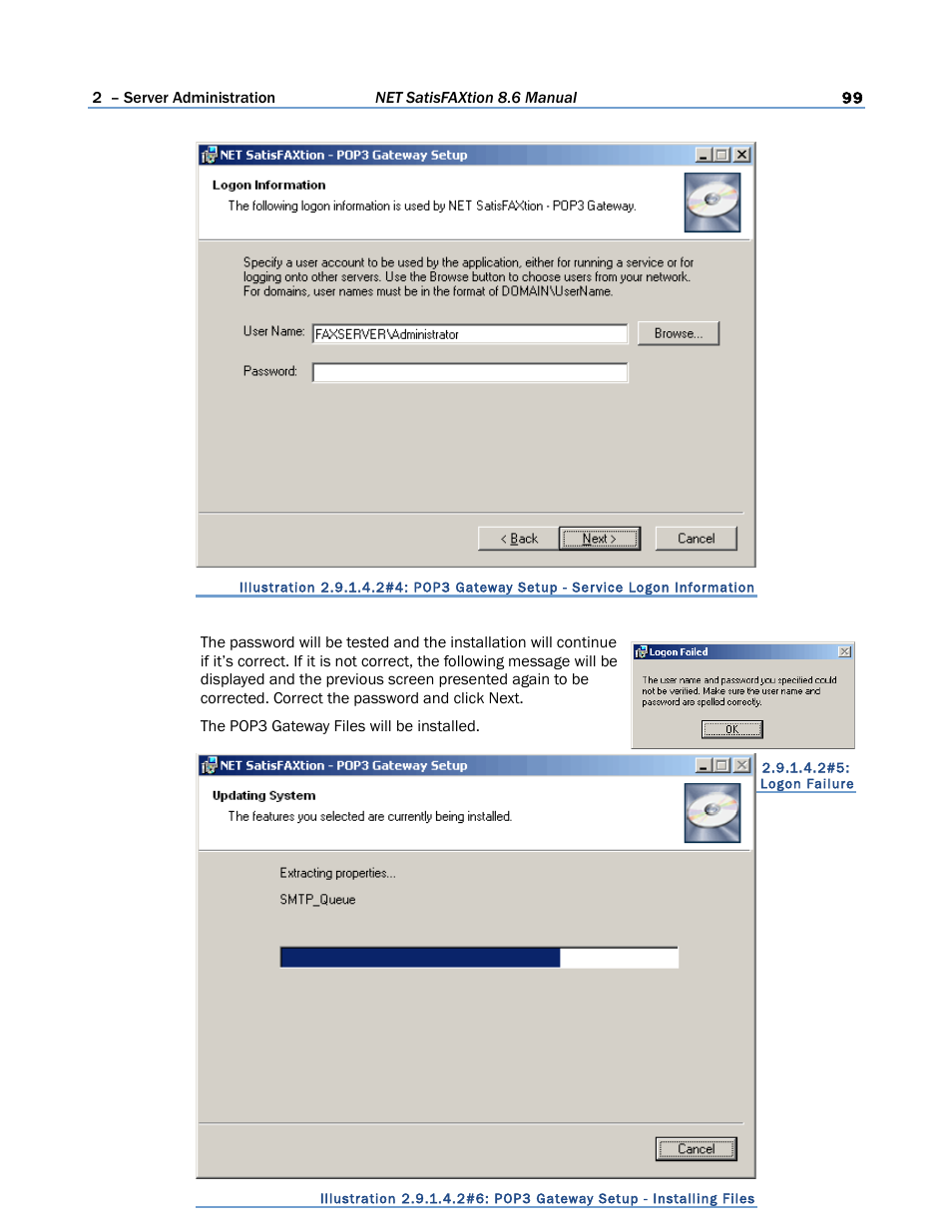 FaxBack NET SatisFAXtion 8.6 - Manual User Manual | Page 99 / 240