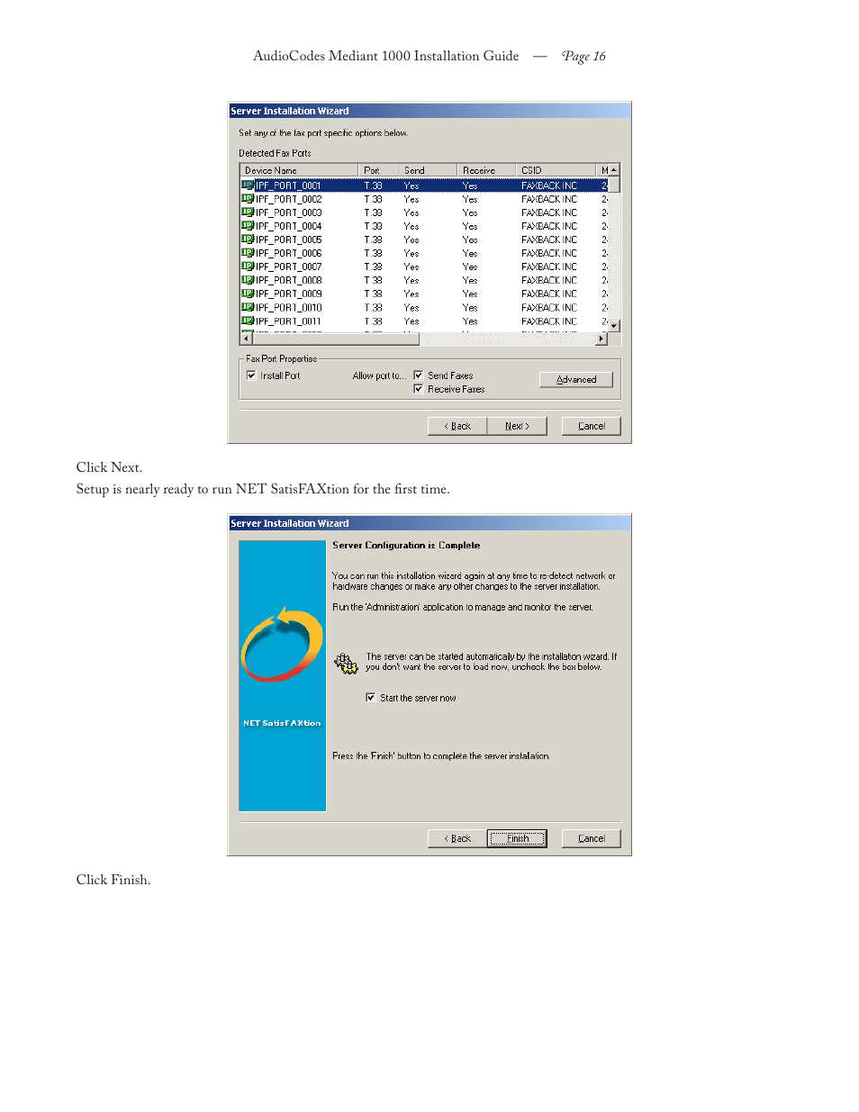 FaxBack Mediant 1000 Appliance - Installation Guide User Manual | Page 16 / 18