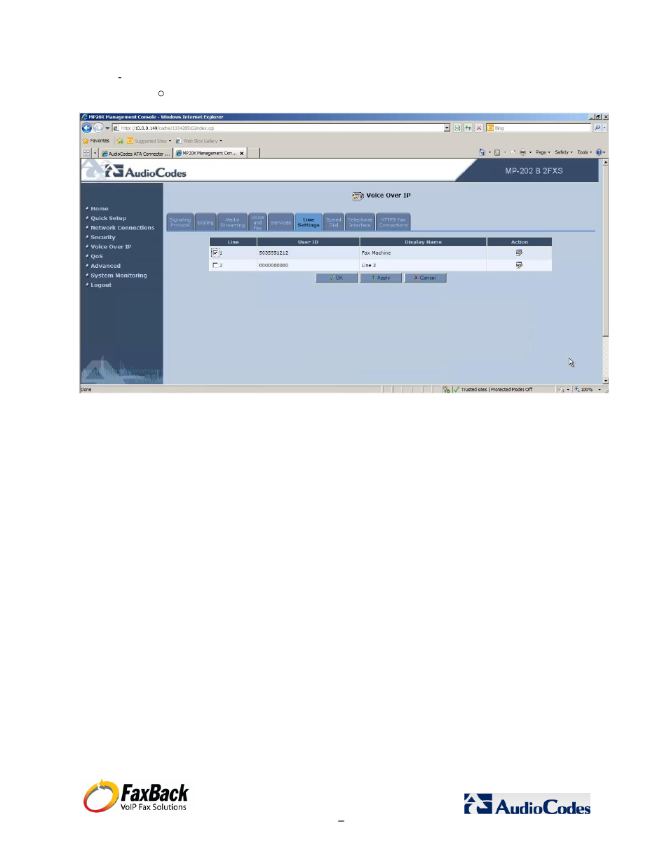 FaxBack AudioCodes Fax Connector for NET SatisFAXtion SBE / EE - Installation Guide User Manual | Page 26 / 29