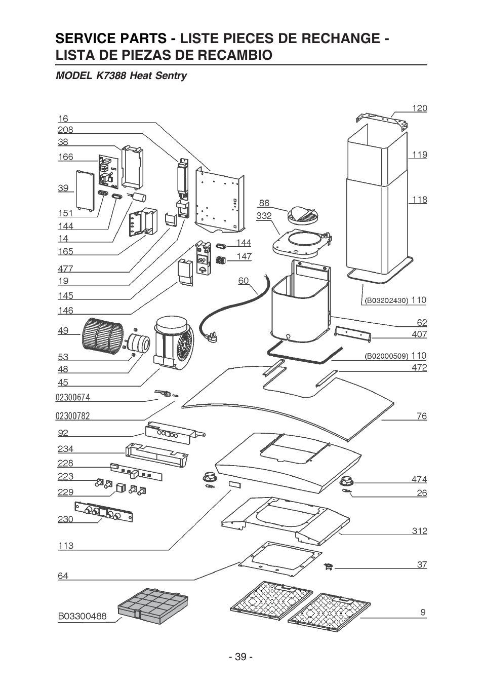 Broan BEST K7388 User Manual | Page 39 / 40