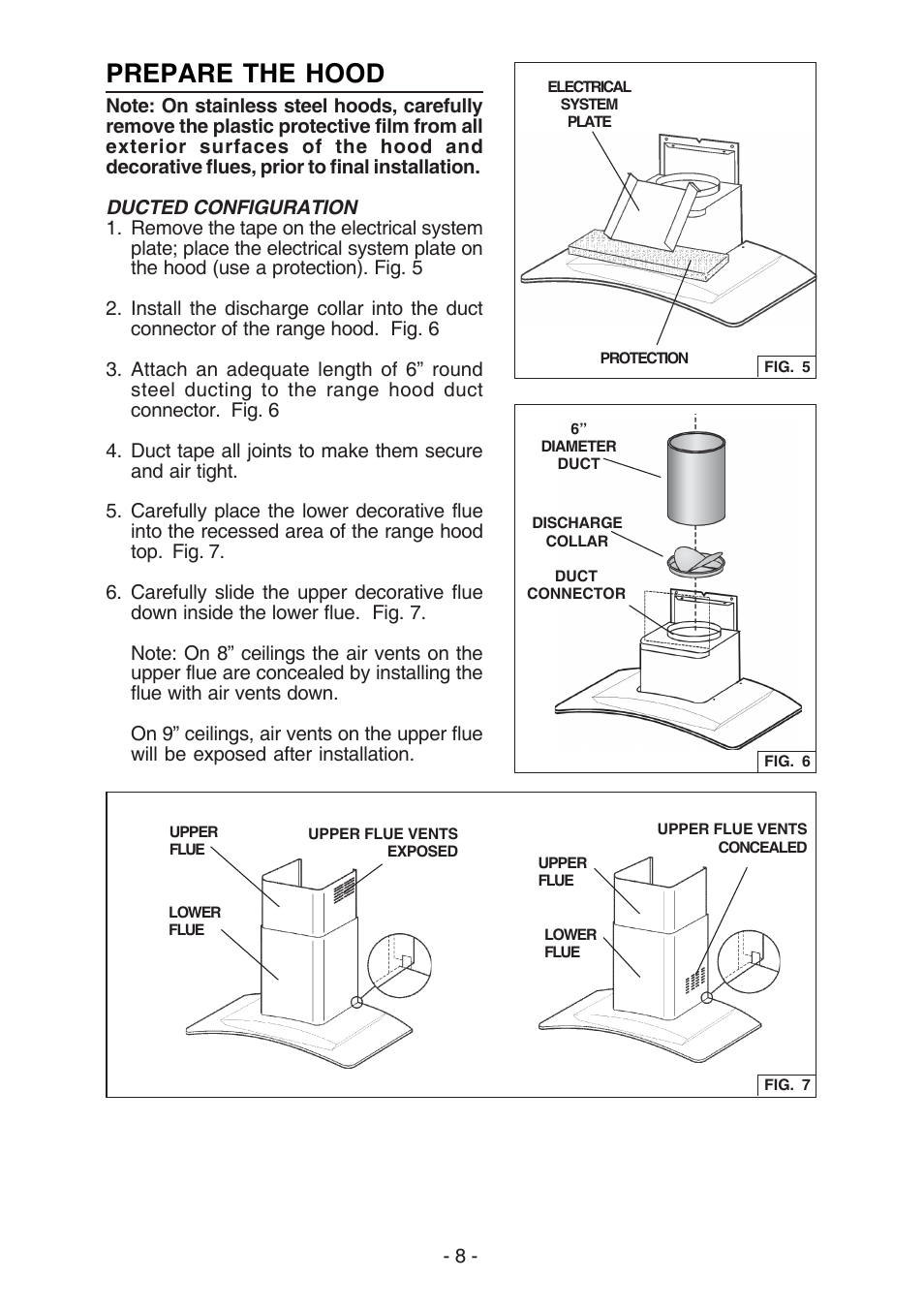 Prepare the hood | Broan BEST K7388 User Manual | Page 8 / 40