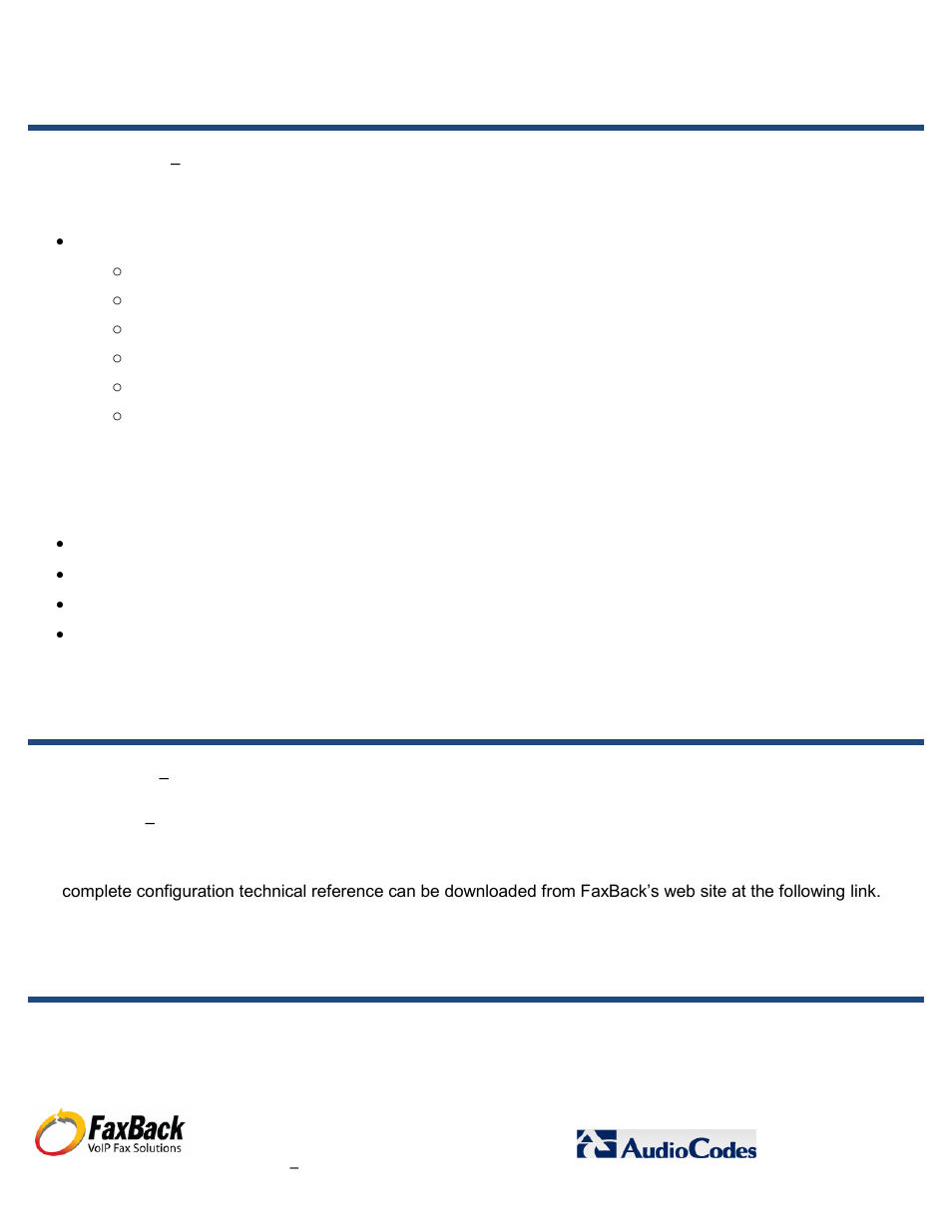 FaxBack AudioCodes Fax Connector for NET SatisFAXtion SBE / EE - Basic Fax ATA Configuration Guide User Manual | Page 2 / 17