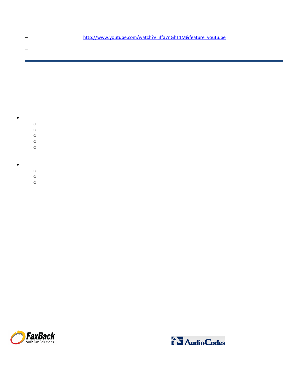 FaxBack AudioCodes Fax Connector for NET SatisFAXtion SBE / EE - Basic Fax ATA Configuration Guide User Manual | Page 3 / 17