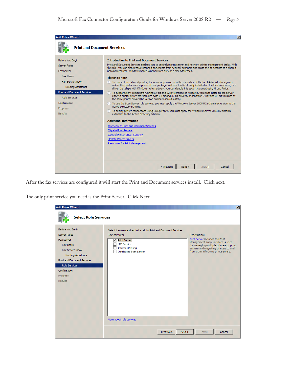 FaxBack Connector for Microsoft Fax - Configuration Guide For Windows Server 2008 R2 User Manual | Page 5 / 11