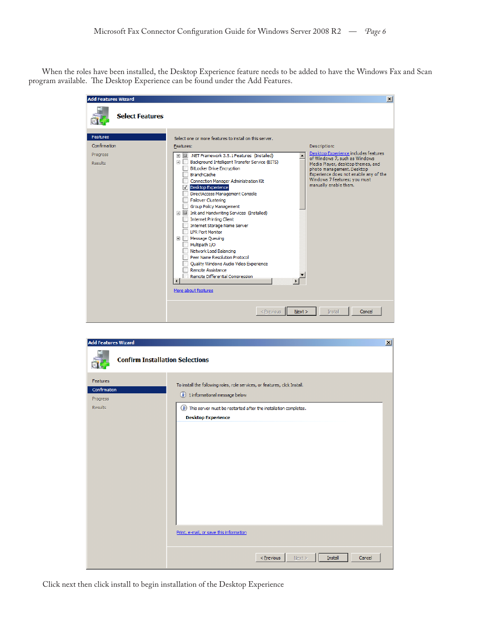 FaxBack Connector for Microsoft Fax - Configuration Guide For Windows Server 2008 R2 User Manual | Page 6 / 11
