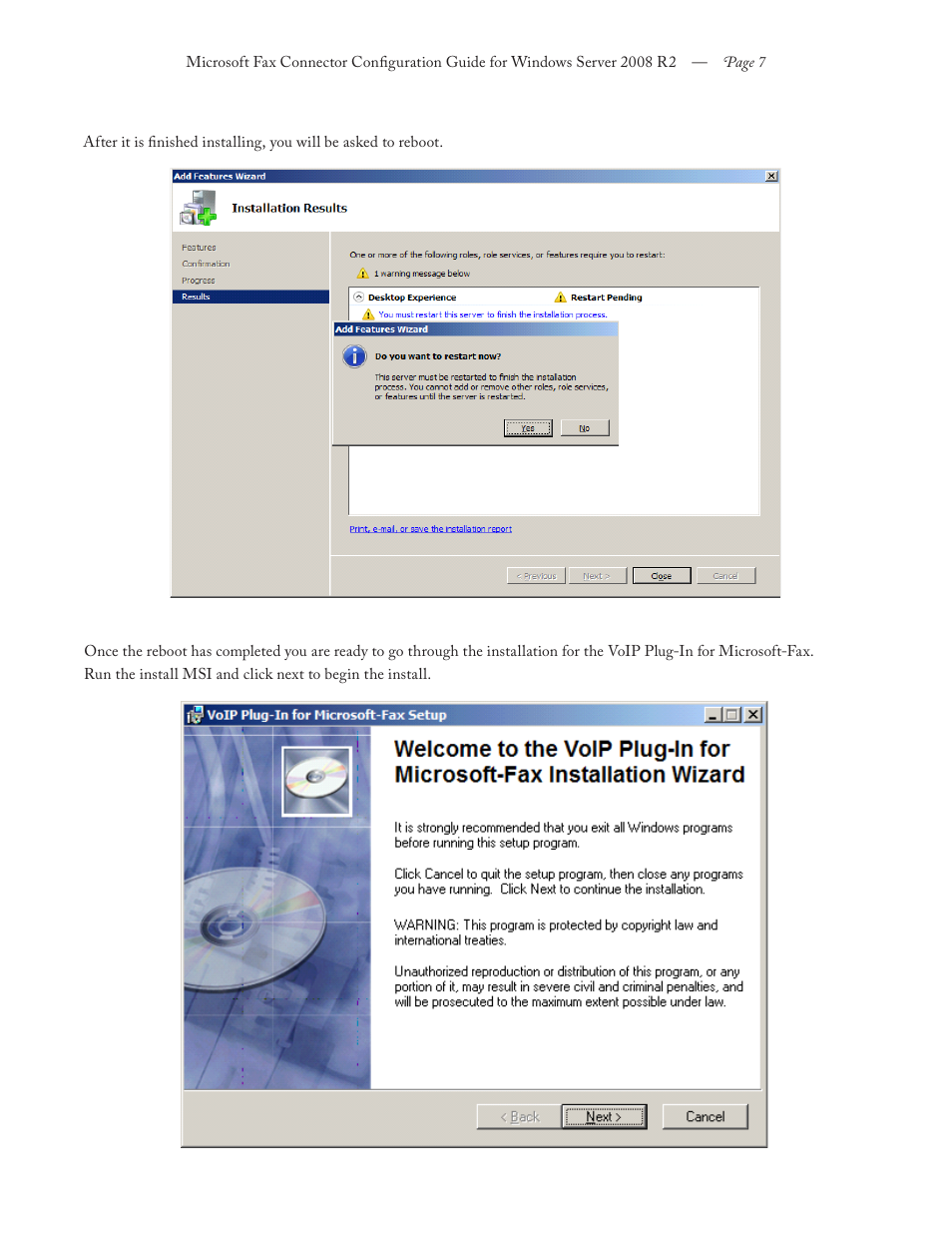 FaxBack Connector for Microsoft Fax - Configuration Guide For Windows Server 2008 R2 User Manual | Page 7 / 11