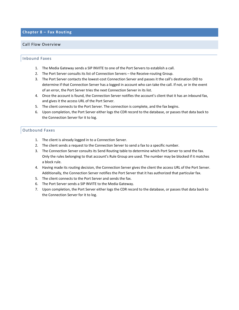 FaxBack Port Server - Manual User Manual | Page 33 / 52