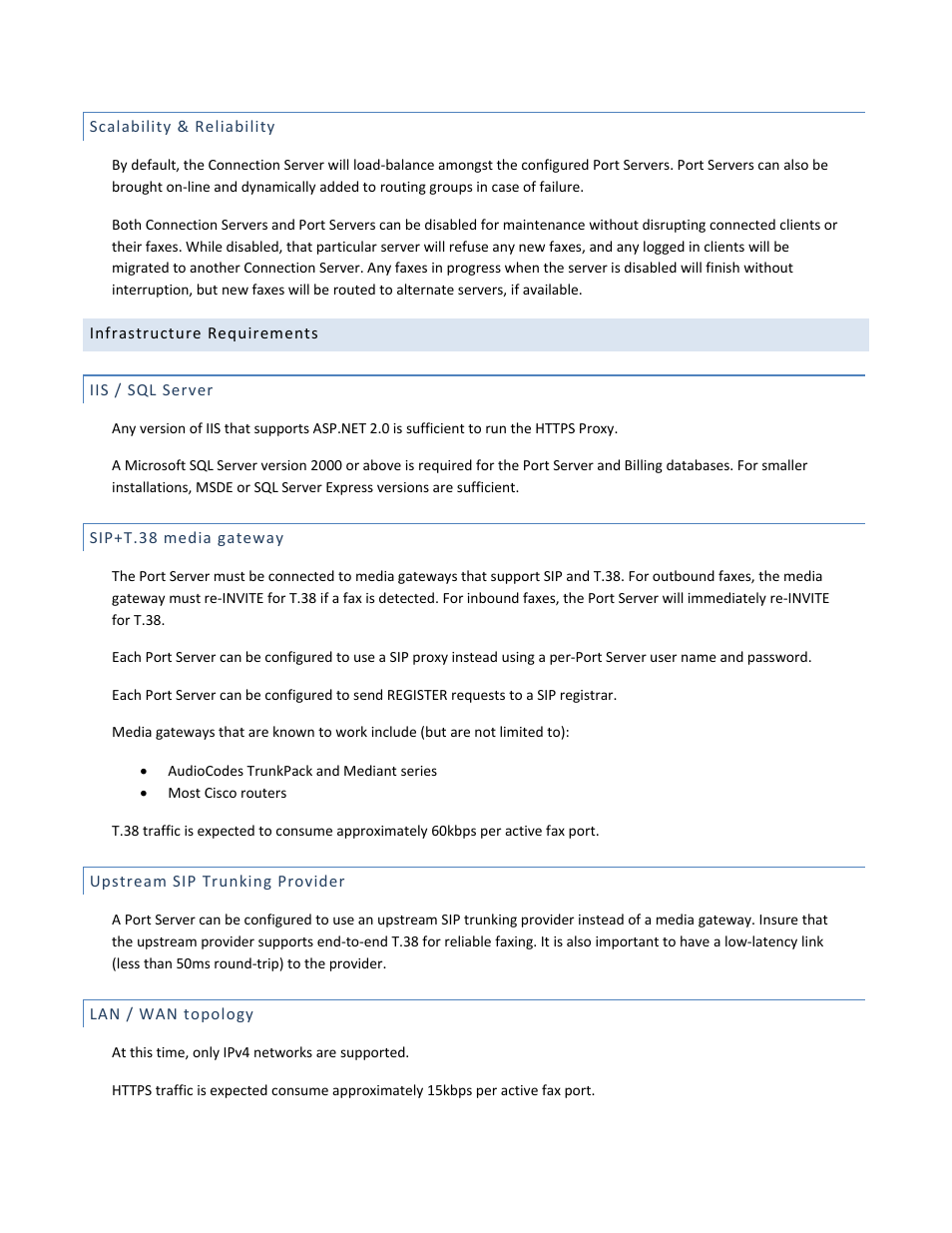 FaxBack Port Server - Manual User Manual | Page 6 / 52