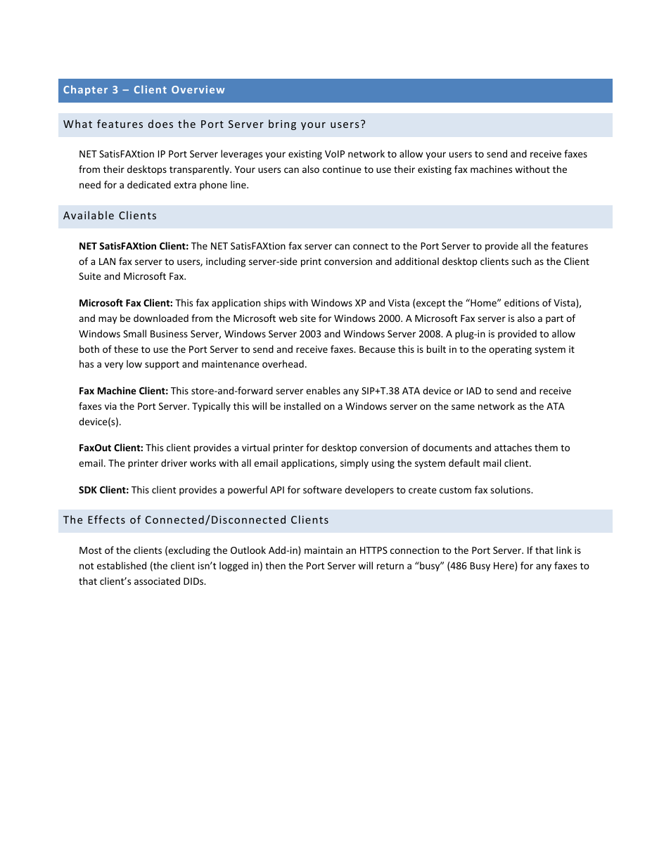 FaxBack Port Server - Manual User Manual | Page 8 / 52