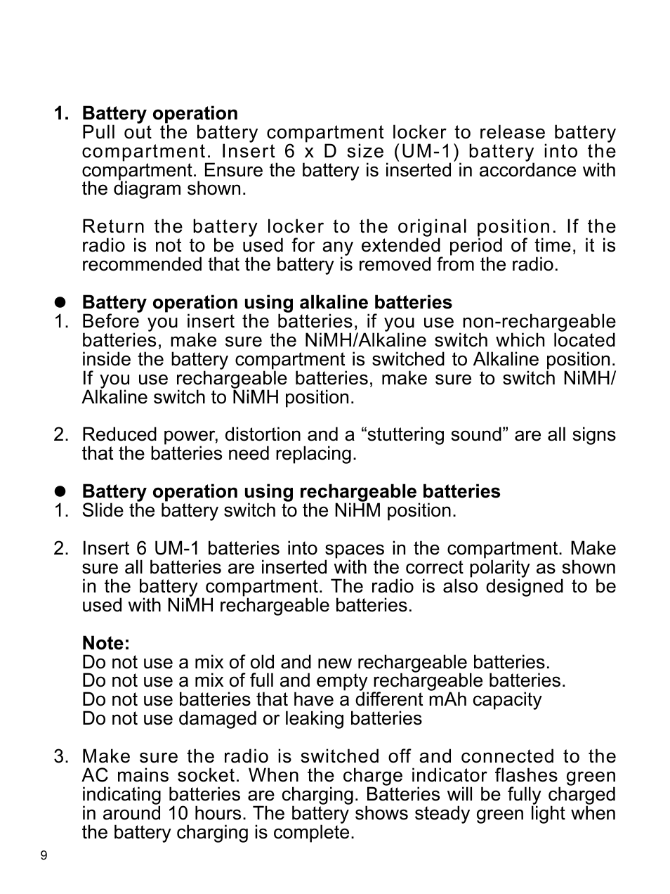 Sangean U4 (R1) User Manual | Page 10 / 33