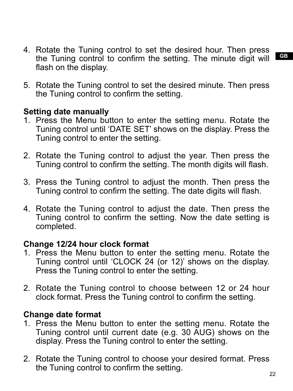 Sangean U4 (R1) User Manual | Page 23 / 33