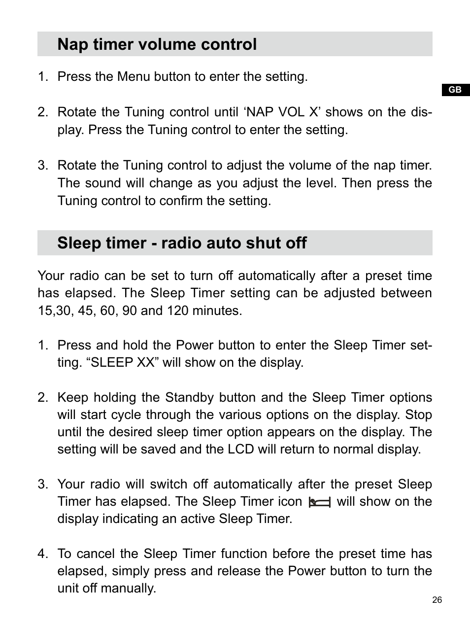 Sangean U4 (R1) User Manual | Page 27 / 33