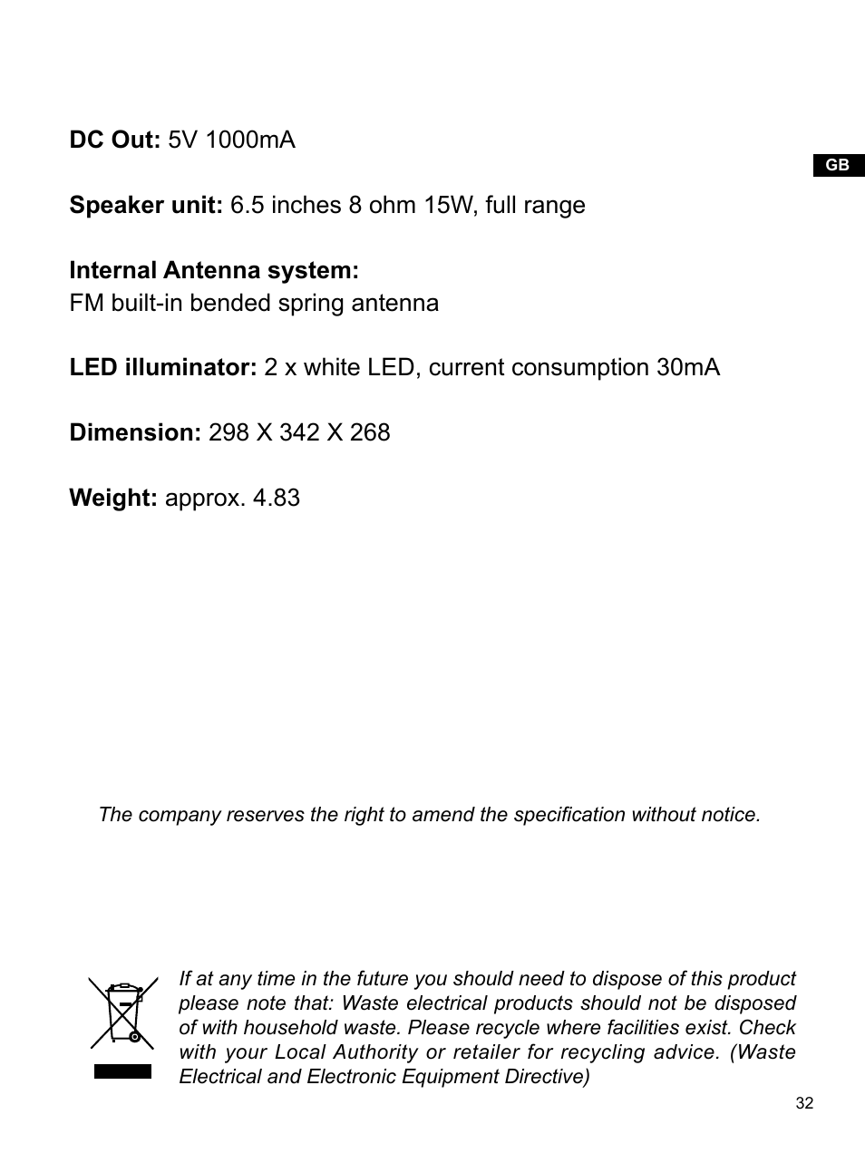 Sangean U4 (R1) User Manual | Page 33 / 33