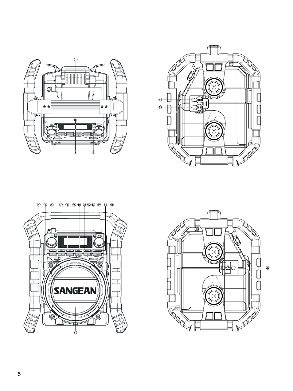 Sangean U4 (R1) User Manual | Page 6 / 33