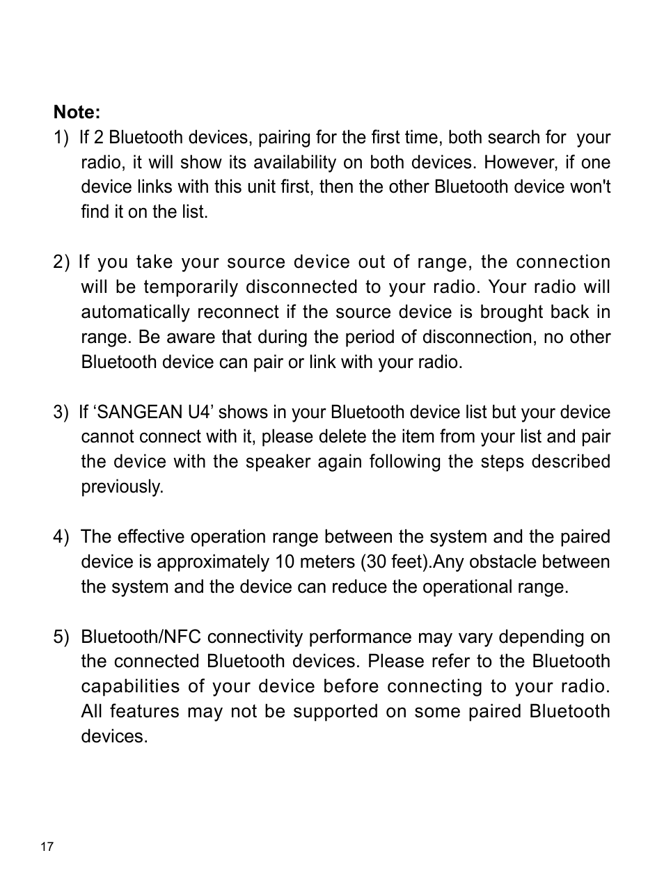 Sangean U4 (V1) User Manual | Page 18 / 33