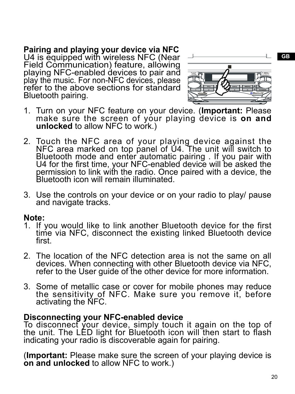 Sangean U4 (V1) User Manual | Page 21 / 33
