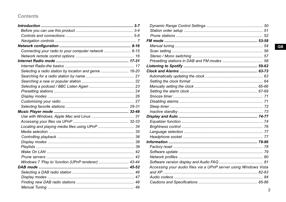 Sangean WFR-27C (R1) User Manual | Page 3 / 87