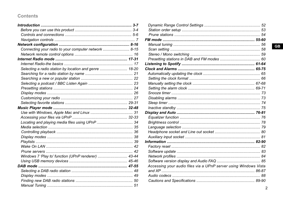 Sangean WFR-29C (R1) User Manual | Page 3 / 91