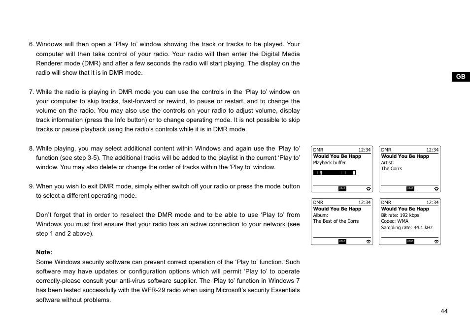 Sangean WFR-29C (R1) User Manual | Page 45 / 91