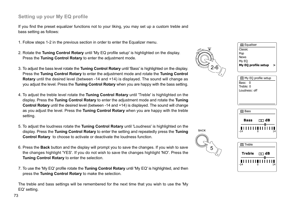 Setting up your my eq profile | Sangean WFR-28C (V1) User Manual | Page 74 / 87