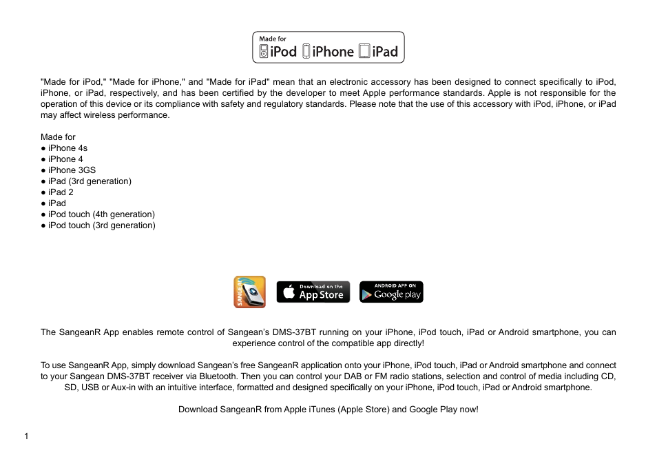 Sangean DMS-37BT (R2) User Manual | Page 2 / 56