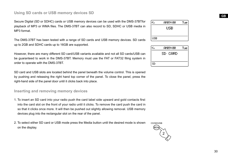 Sangean DMS-37BT (R2) User Manual | Page 31 / 56