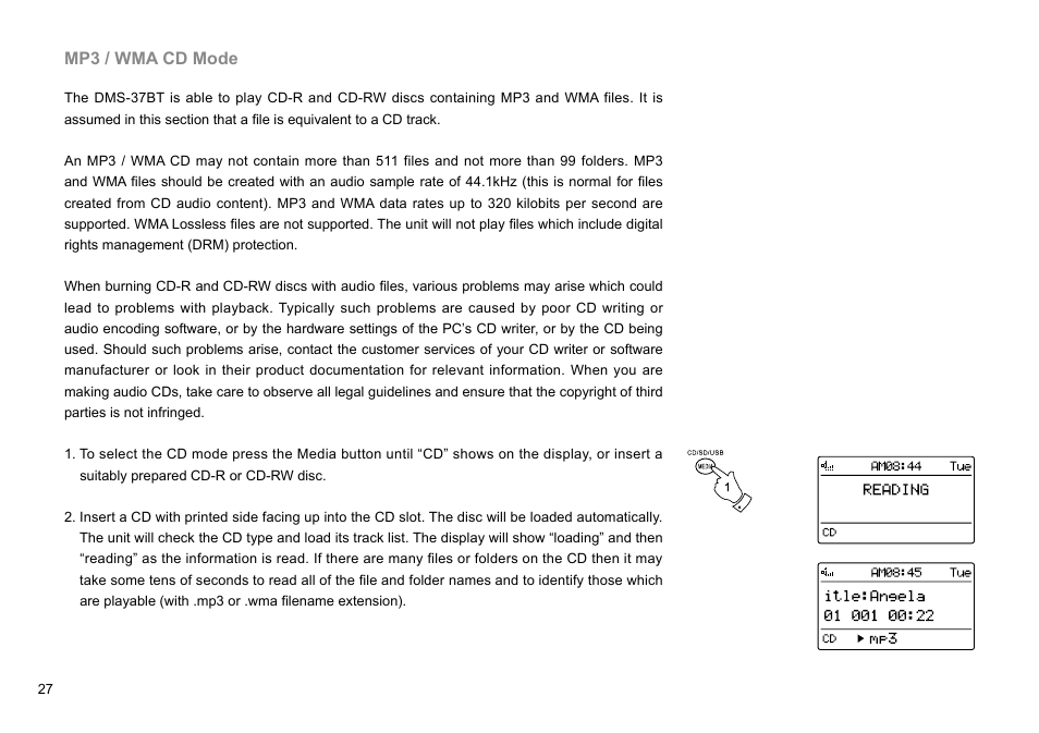 Sangean DMS-37BT (R1) User Manual | Page 28 / 56