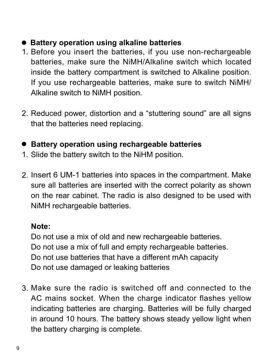 Sangean U4 DBT (V1) User Manual | Page 10 / 49